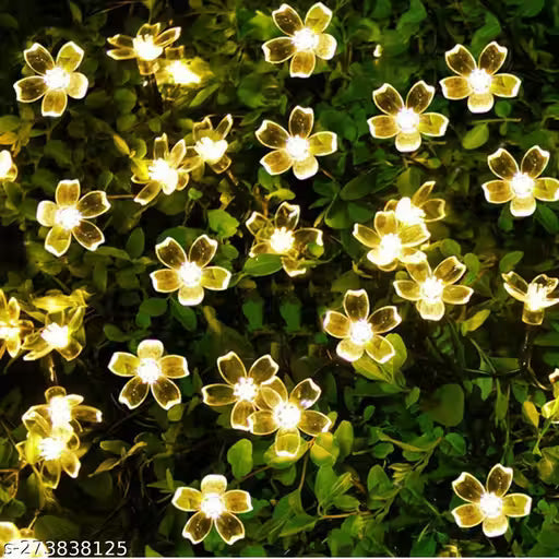 14 LED 3 Meter Warm White Silicone Blossom Flower Fairy String Lights Series Lights for Festival Home Decoration (Warm White)