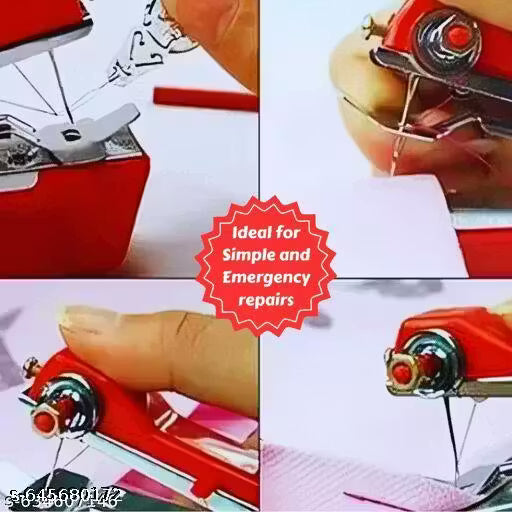 Handheld Sewing Machine Portable Heavy Duty Mini Manual Sewing Machine for Jeans Clothes Fabrics