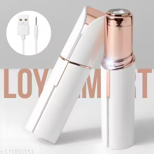 LOYALMART Electric Facial Hair Removal Machine for Women | Painless Face Hair Remover for Upper Lips, Chin, Forehead & Eyebrows | USB Rechargeable Mini Face Trimmer with LED Light