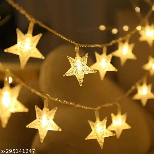 Itsapna Pack of 1 Mini star warm white Decorative Light for Christmas and Weddings (3 mtr, 14 LED)