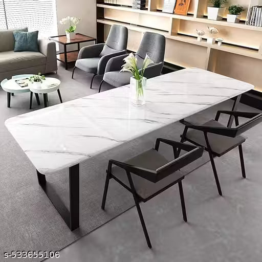 Marble Sticker Wallpaper for Home Walls 2M White with black shade Marble Wall Paper (60 x 200 cm)