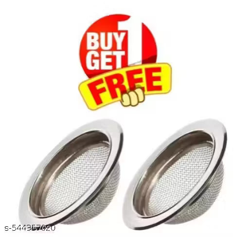 Discus Stainless Steel Sink Jali Kitchen Drain Basin Basket Filter Stopper Drainer/Jali (Pack Of-02)